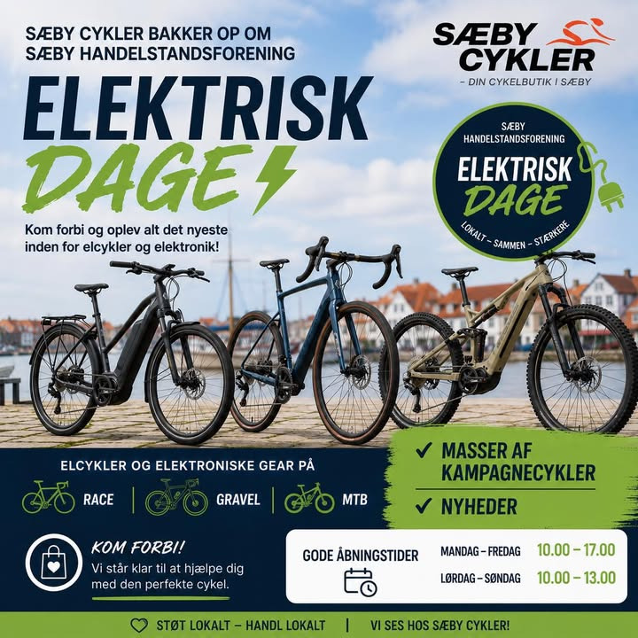 Sæby cykler viser nyeste modeller af elcykler