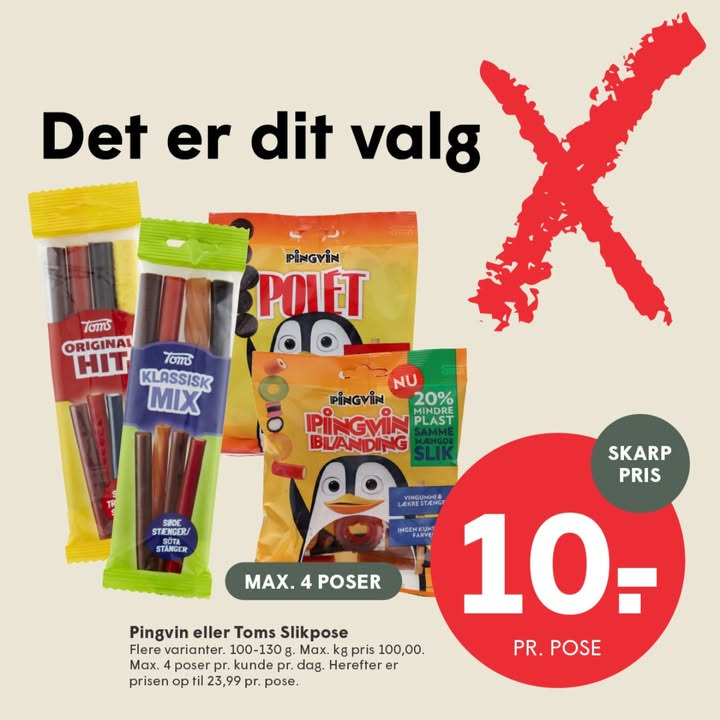 Spar Skallerup A/S spørger: Pingvin blanding eller Go'e stænger?