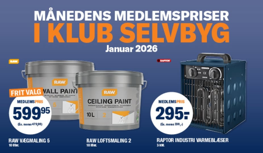 Stark Holstebro tilbyder januar medlemspriser til Klub Selvbyg