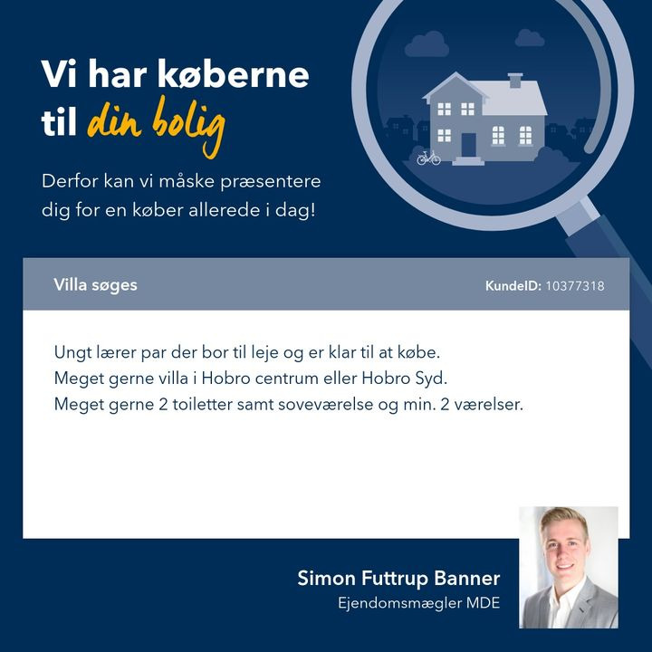 EDC Søren Jensen søger boliger til købere i deres kartotek