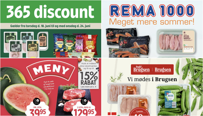 Frokost favorit pålæg til kun 9 kr. og argentinsk ribeye steak for 129,95 kr. hos lokale butikker