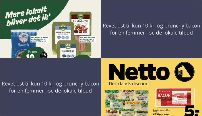 Revet ost til kun 10 kr. og brunchy bacon for en femmer - se de lokale tilbud