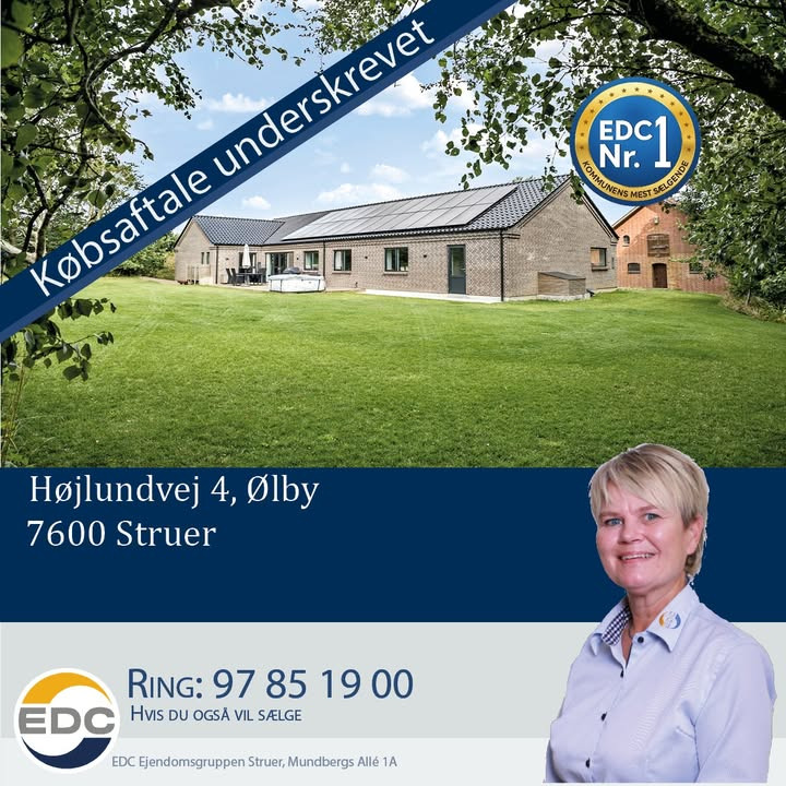 EDC Ejendomsgruppen Struer underskriver købsaftale på Højlundvej 4