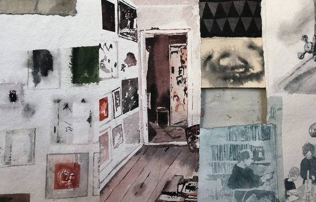 Kunstner Luise Faurholt udstiller spændende værker på Højbjerg Bibliotek