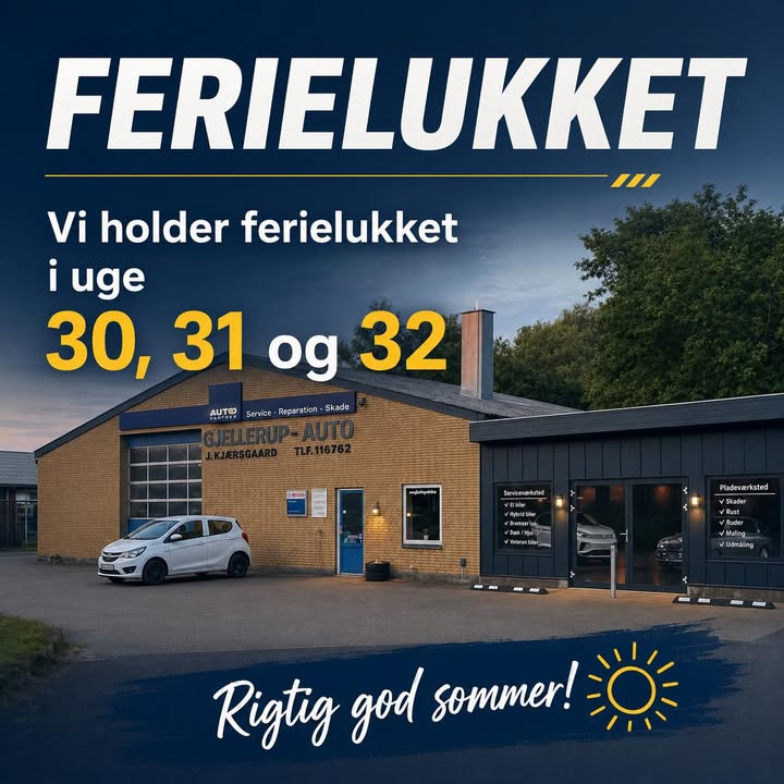 Gjellerup Auto gør bilen ferieklar inden ferien