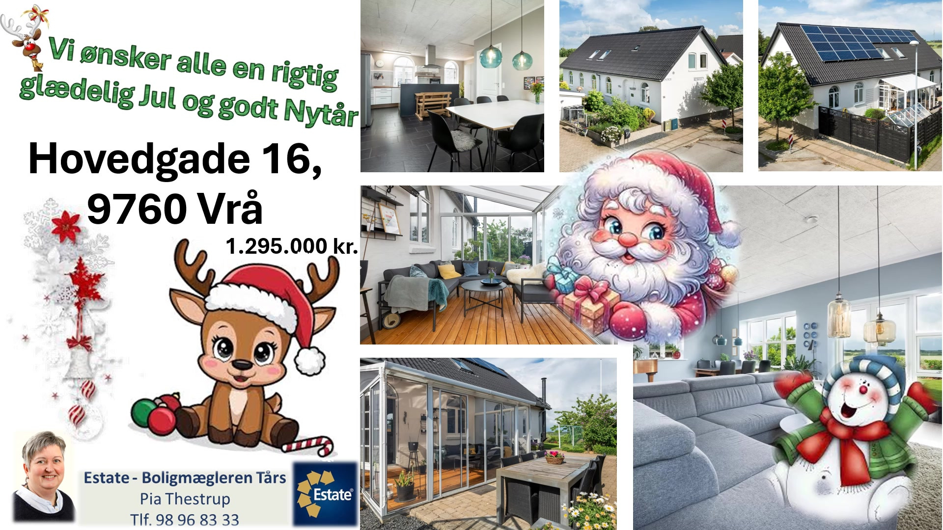 Estate Boligmægleren Tårs: Glædelig jul og godt nytår fra os til jer!
