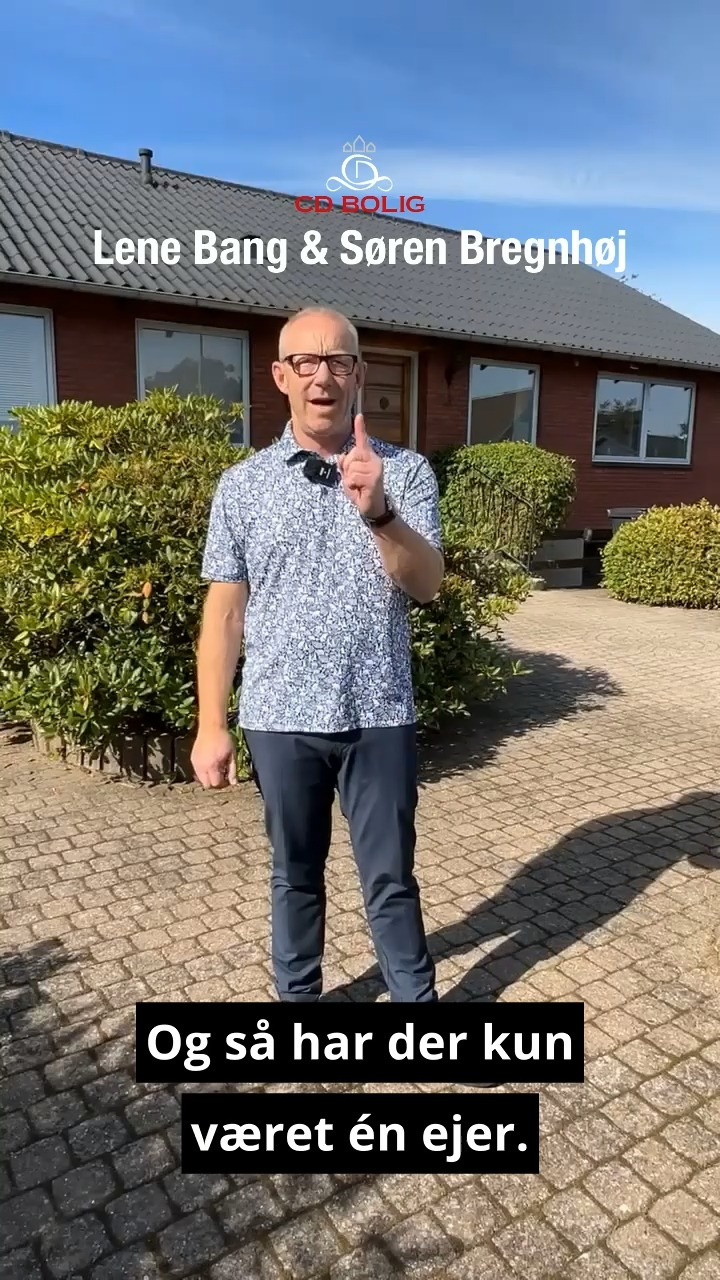 CD Bolig - Lene Bang & Søren Bregnhøj: regulær murstensvilla i attraktivt kvarter i Engesvang til salg