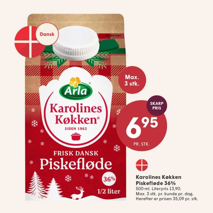 SPAR SKALLERUP A/S fremhæver piskefløde til julens risalamande