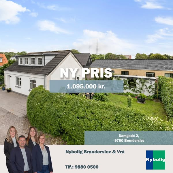 Nybolig Brønderslev & Vrå sælger charmerende villa med nedsat pris i Brønderslev