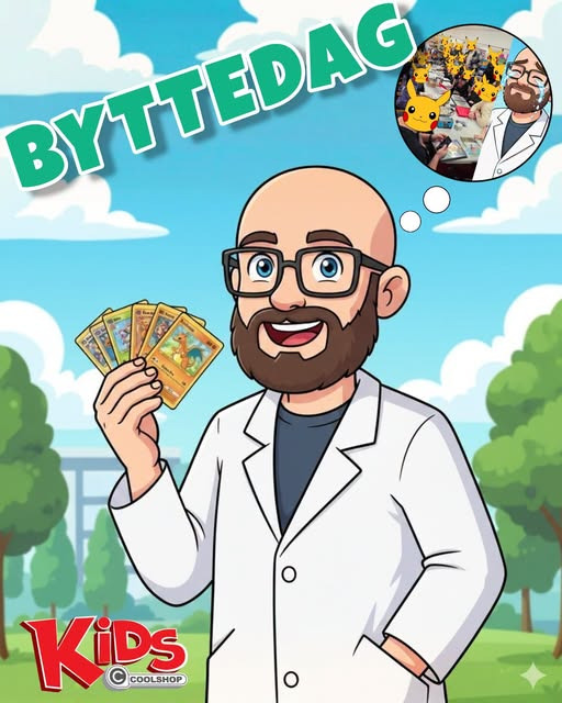 KiDS Coolshop inviterer til byttedag for Pokémon-kort i morgen