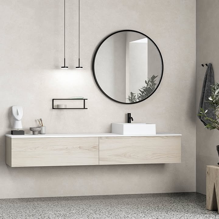 Vangvedvængets VVS præsenterer Dansani Moon spejle i flere farver og størrelser