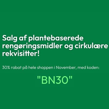 Renthynaturligvis tilbyder 30% rabat på miljøvenlige produkter i november
