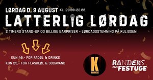 Latterlig lørdag i Randers Festuge byder på grin og feststemning