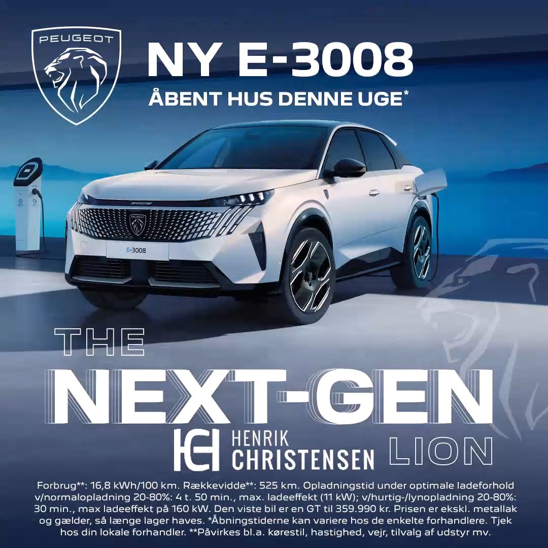 Henrik Christensen A/S præsenterer næste generation af elektriske Peugeot-biler