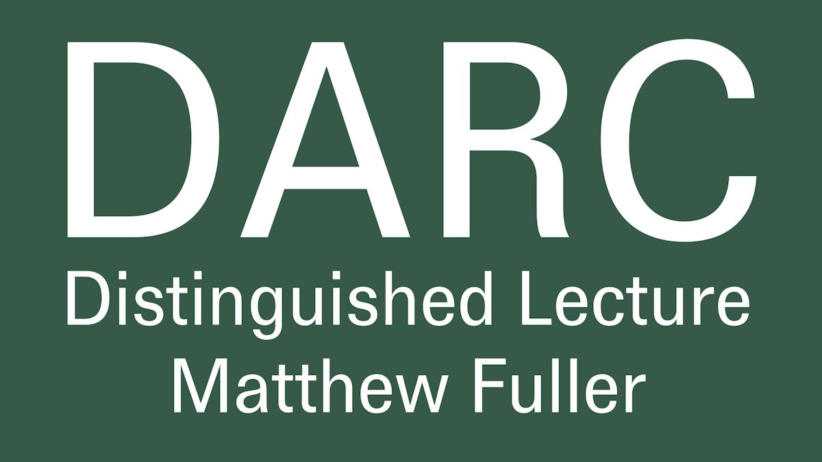 Matthew Fuller giver foredrag om "Art as Metadiscipline" i Aarhus