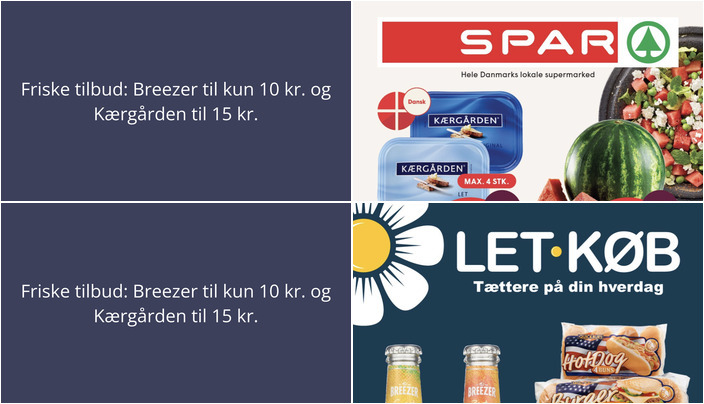 Friske tilbud: Breezer til kun 10 kr. og Kærgården til 15 kr.