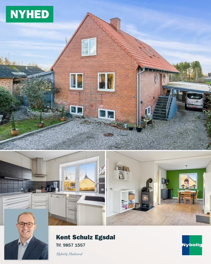 Nybolig Hadsund præsenterer drømmevilla i Skelund: klassisk håndværk møder moderne komfort