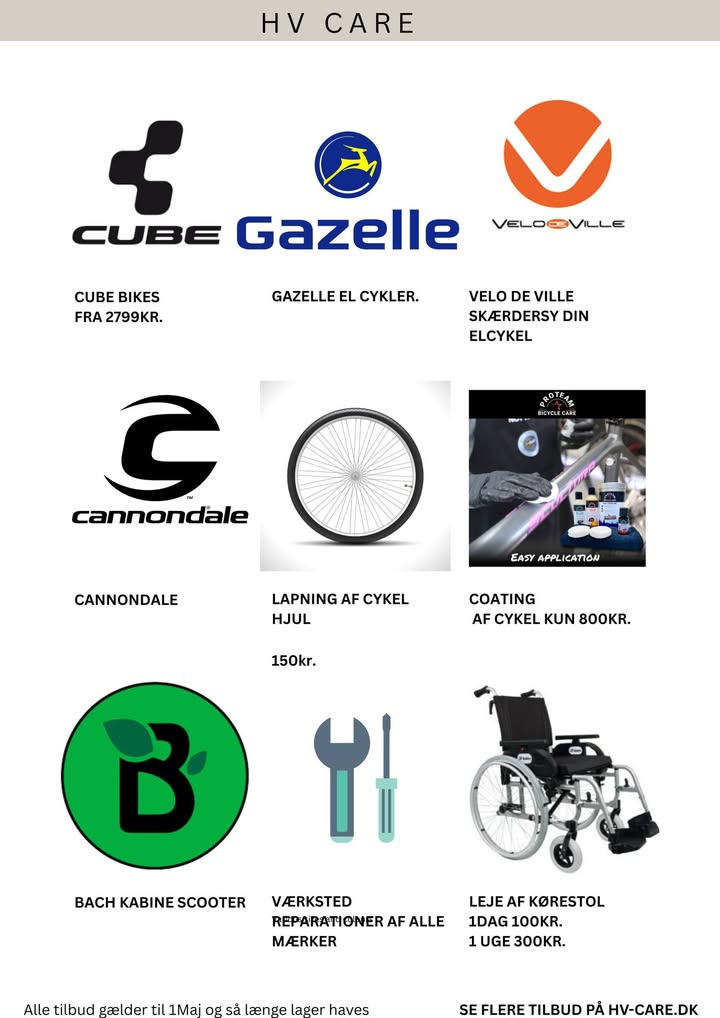 Opgrader din cykeloplevelse med forårstilbud hos HV Care
