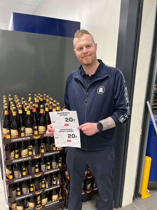 Rema 1000 Holstebrovej tilbyder Grimbergen øl til kun 20 kr.
