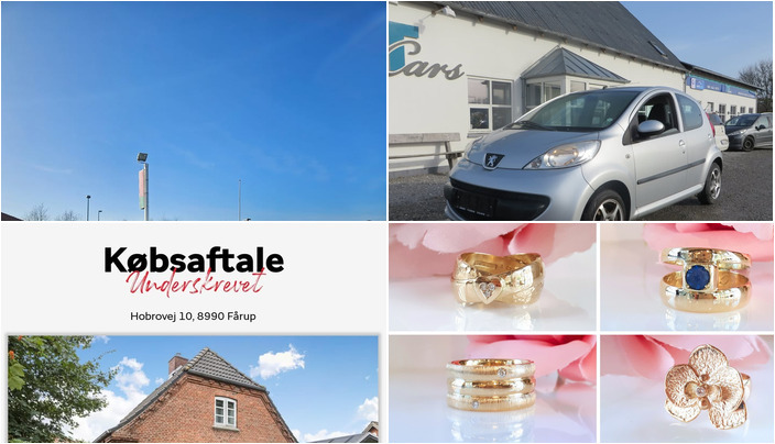 Nyt fra Smykkedesigner Helga Winther, Oscar Biludlejning, home Hobro og 1 anden