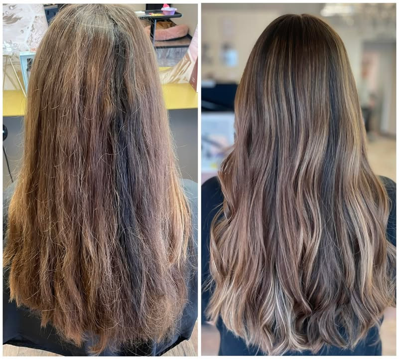 SMUK By Læsø laver lyse balayage striber med olaplex