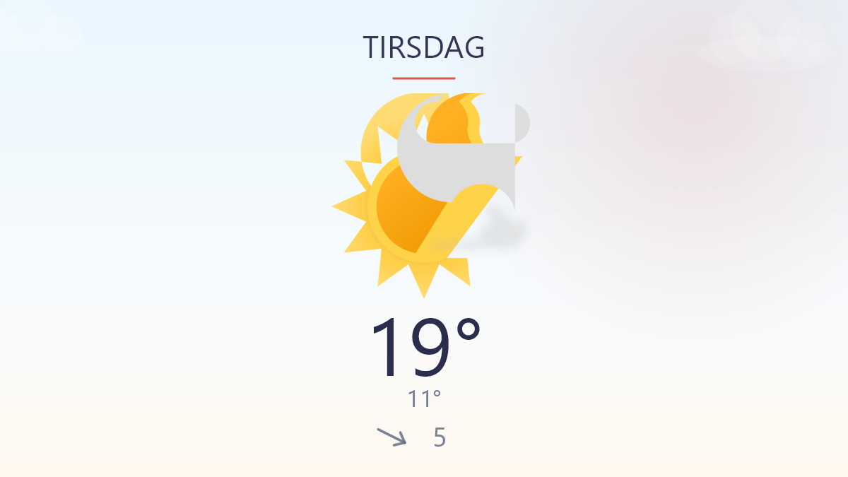 Kølig start, lunere slutning