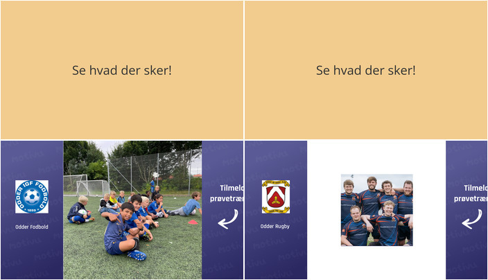 Kom til gratis prøvetræning og kamp i Odder: U8 Fodbold og Rugby