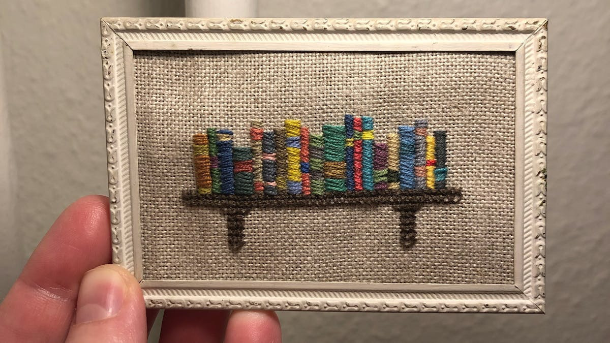 En aften med broderi og oplæsning hos Kristian F. Møller Boghandel