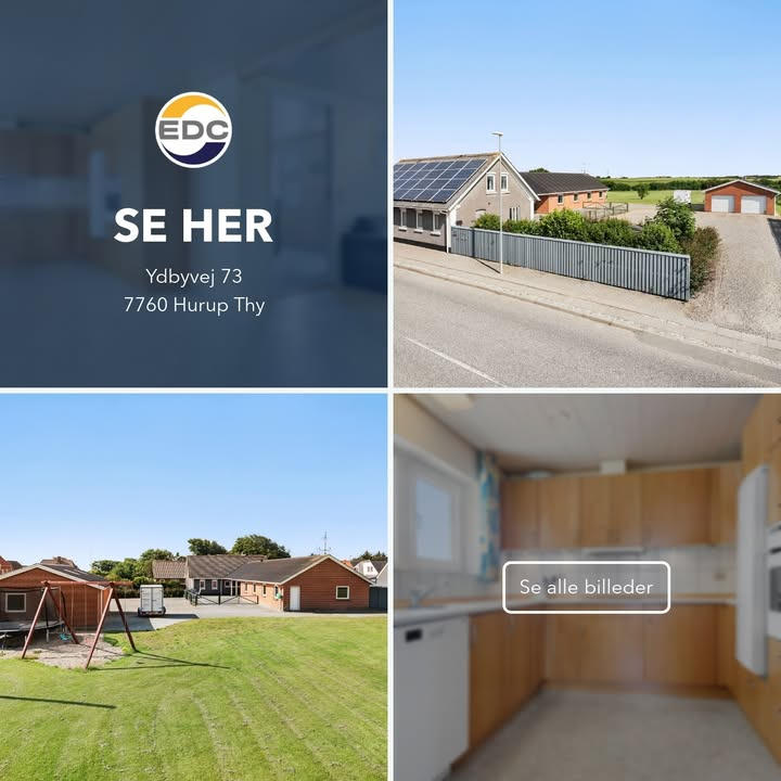 EDC Hurup Thy fremhæver ejendom med 288 m² bolig og 6 værelser