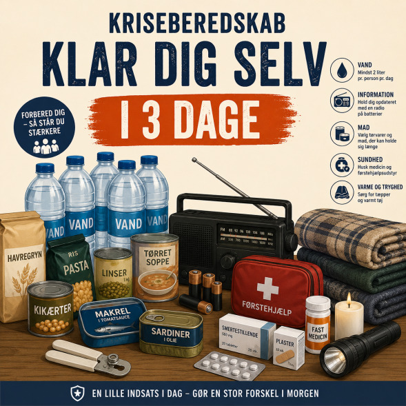 Bliv kriseparat i Fredericia: Klar dig selv i tre dage