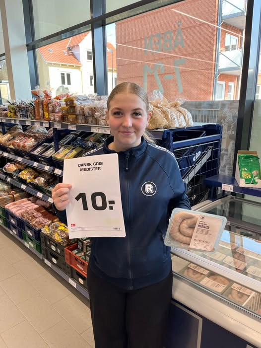 Rema 1000 Holstebrovej tilbyder medister til kun 10 kr. så længe lager haves