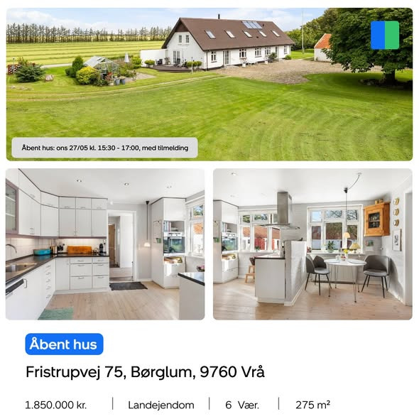 Nybolig Brønderslev & Vrå holder åbent hus på Fristrupvej 75
