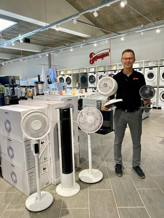 Skousen Holstebro viser udvalg af ventilatorer til hjemmet
