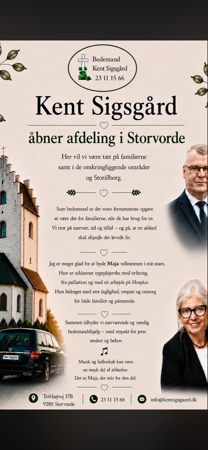 Bedemand Kent Sigsgaard byder velkommen i ny afdeling i Storvorde