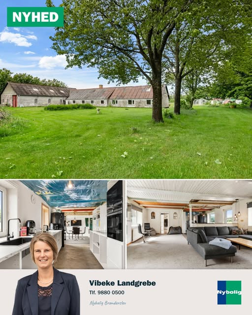 Nybolig Brønderslev & Vrå præsenterer landejendom med sjæl og potentiale til salg
