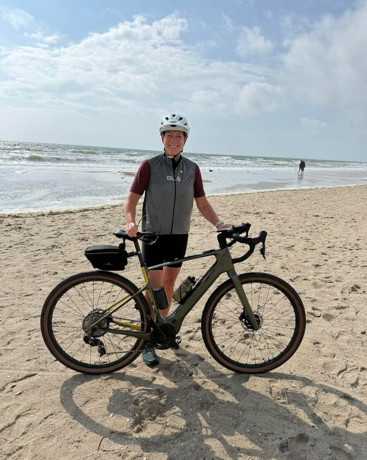 Per P. Cykler var på weekendtur til Vesterhavet ved Blåvand