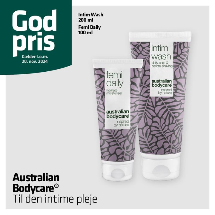 Vejlby Apotek anbefaler intim pleje med Australian Bodycare