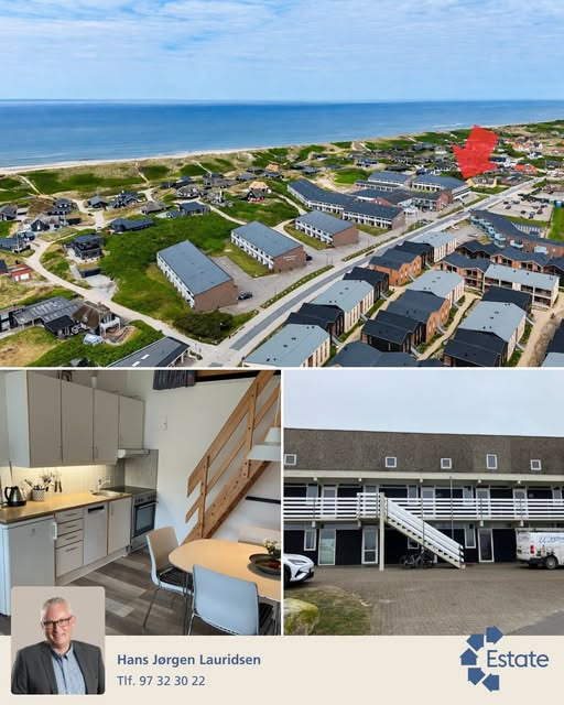 Estate Vestjylland præsenterer moderniseret ferielejlighed 200 meter fra Vesterhavet