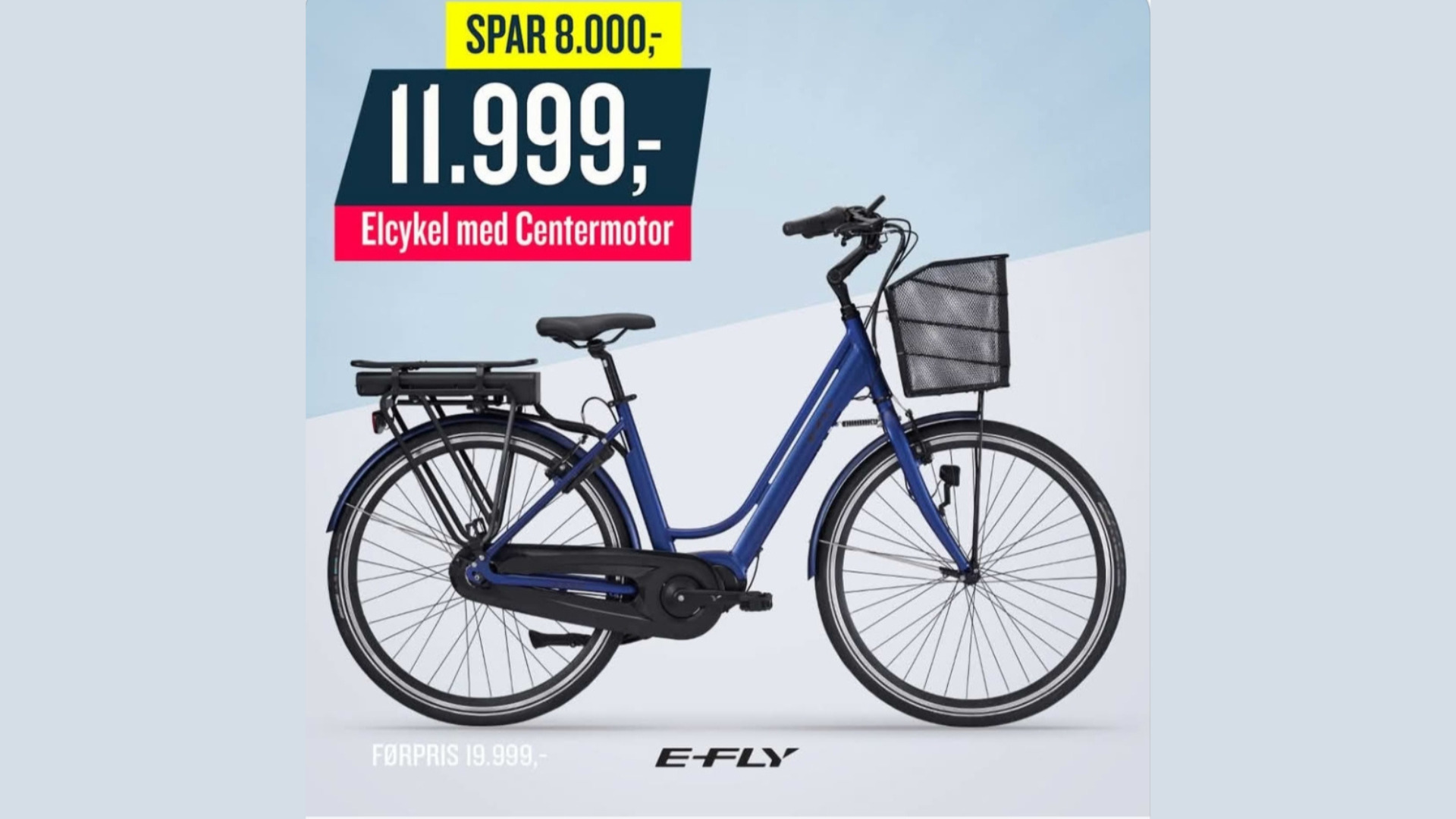 Tilbud på de nye modeller. Bla. Cykel med remtræk fra 13.999,-