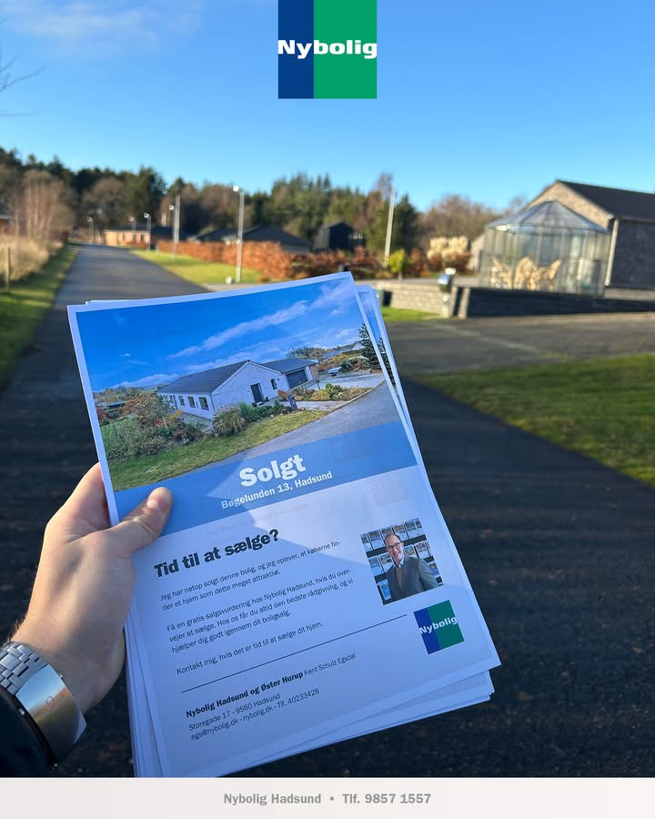 Nybolig Hadsund har solgt ejendom på Bøgelunden og søger flere boliger til salg