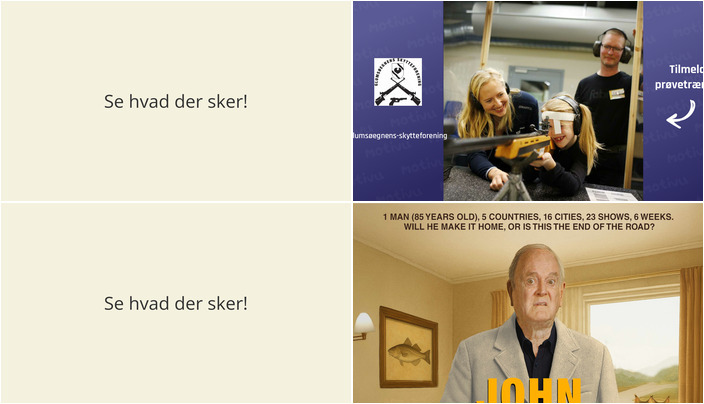 Oplevelser i Glumsø i næste uge: Prøveskydning og John Cleese-dokumentar på programmet