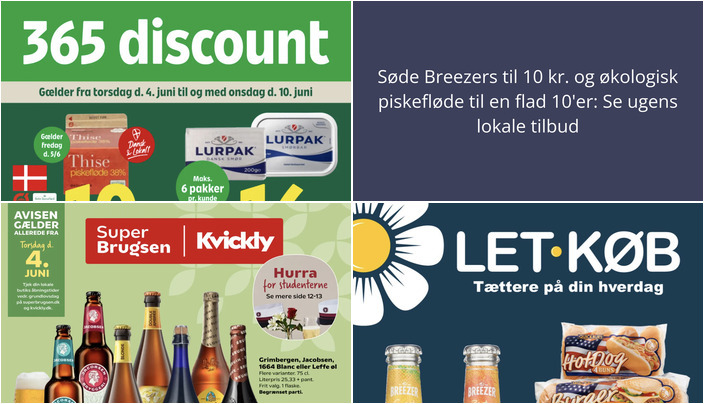 Søde Breezers til 10 kr. og økologisk piskefløde til en flad 10'er: Se ugens lokale tilbud
