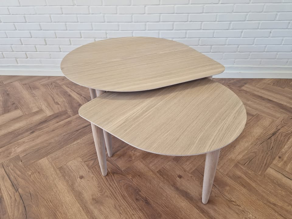 Hovelind Møbler præsenterer Katrine ballonformet sofaborde i fleksible designs