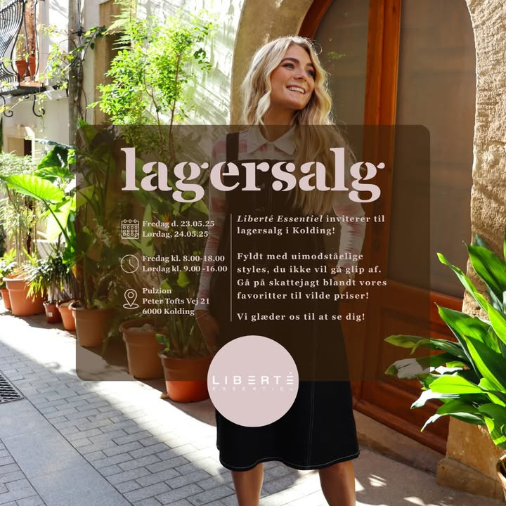 Lagersalg.com inviterer til Liberté Essentiel lagersalg i Kolding med rabatter op til 75%