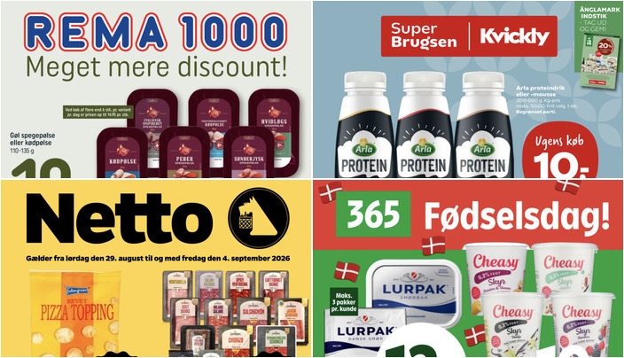 Lurpak smør til kun 12 kr. og Diamond Hill vin til 89 kr. - se de lokale tilbud