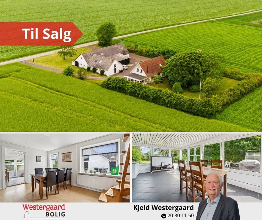 Westergaard Bolig tilbyder fredfyldt landsted til salg nær skøn natur