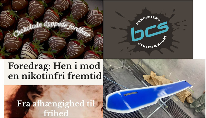 Nyt fra Nikotinfri.nu, BCS - Banevejens Cykler og Sport, Midtsjællands Autolakering ApS og 1 anden