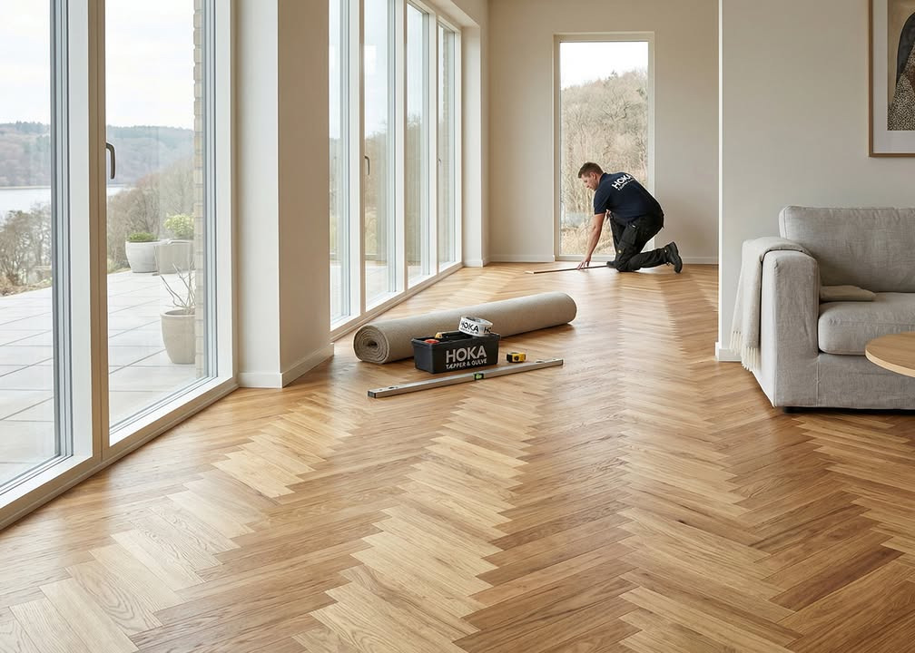 Hoka Tæpper & Gulve tilbyder professionel gulvmontering i Trekantsområdet