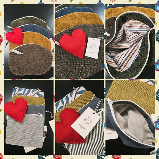 Gardin & Interiør Huset - Michaels Gardinbus præsenterer julegaveinspiration med upcyclede toilettasker og makeuppunge fra Gartex A/S