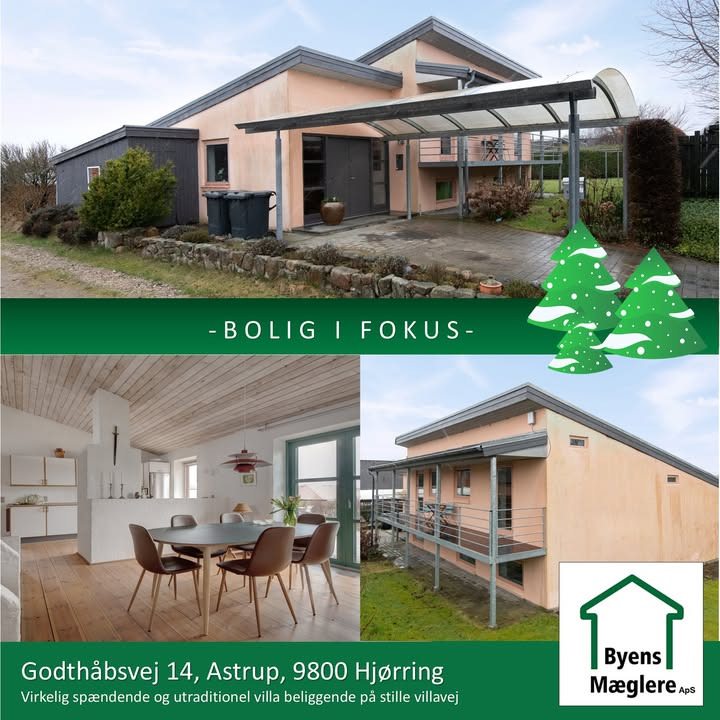 Utraditionelt hjem i Astrup: Byens Mæglere præsenterer bolig i fokus